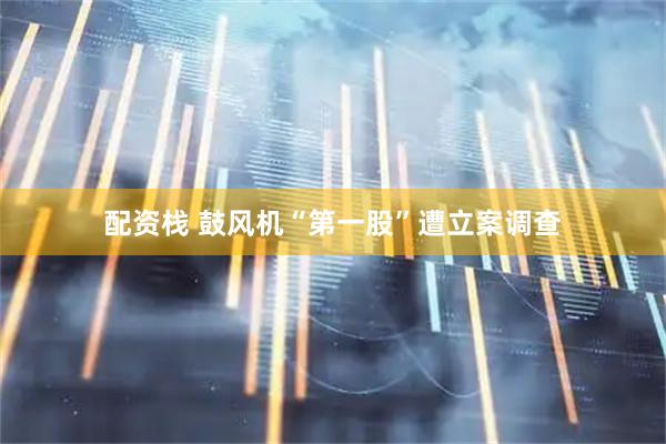 配资栈 鼓风机“第一股”遭立案调查
