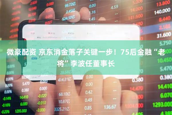 微豪配资 京东消金落子关键一步！75后金融“老将”李波任董事长